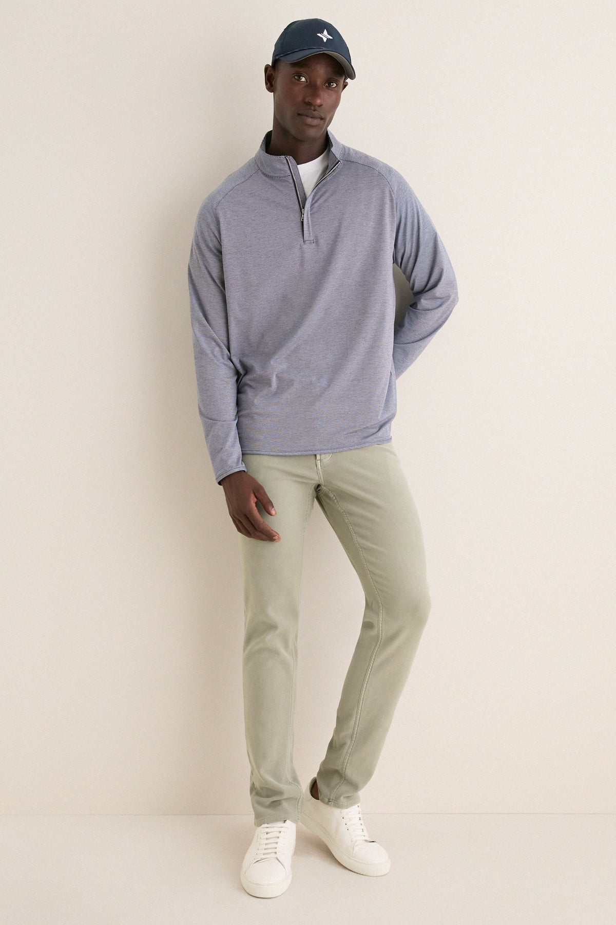 Men's Navy Performance Quarter Zip