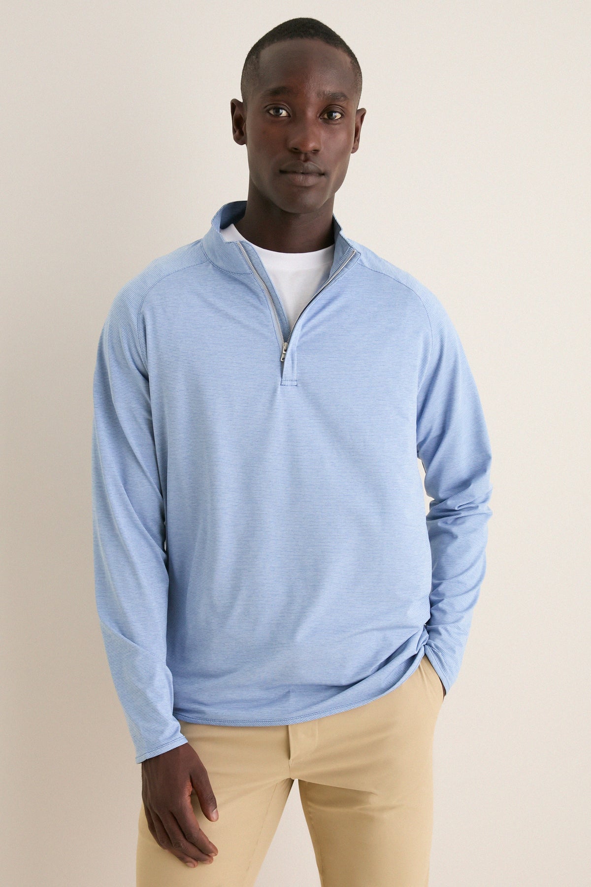 Men's Windy Blue Performance Quarter Zip