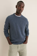 Men's Dark Indigo Crewneck Sweater