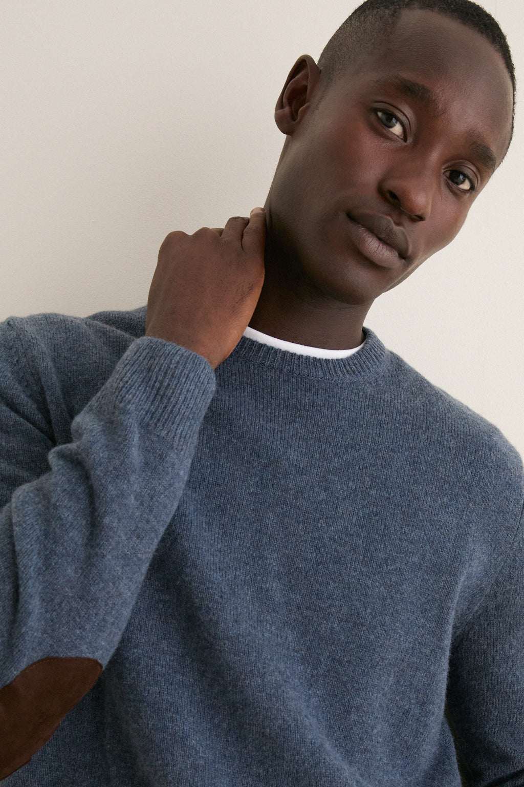Men's Dark Indigo Crewneck Sweater