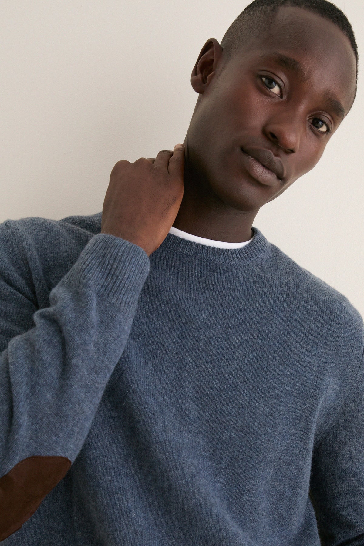 Men's Dark Indigo Crewneck Sweater