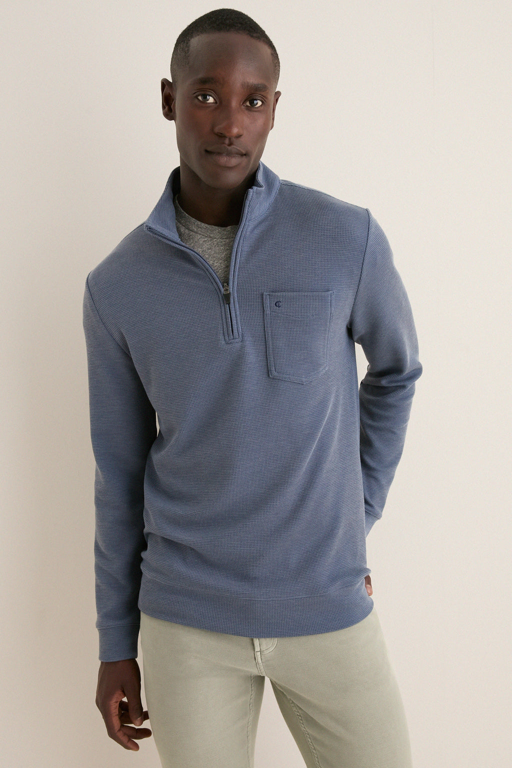 Men's Navy Quarter Zip