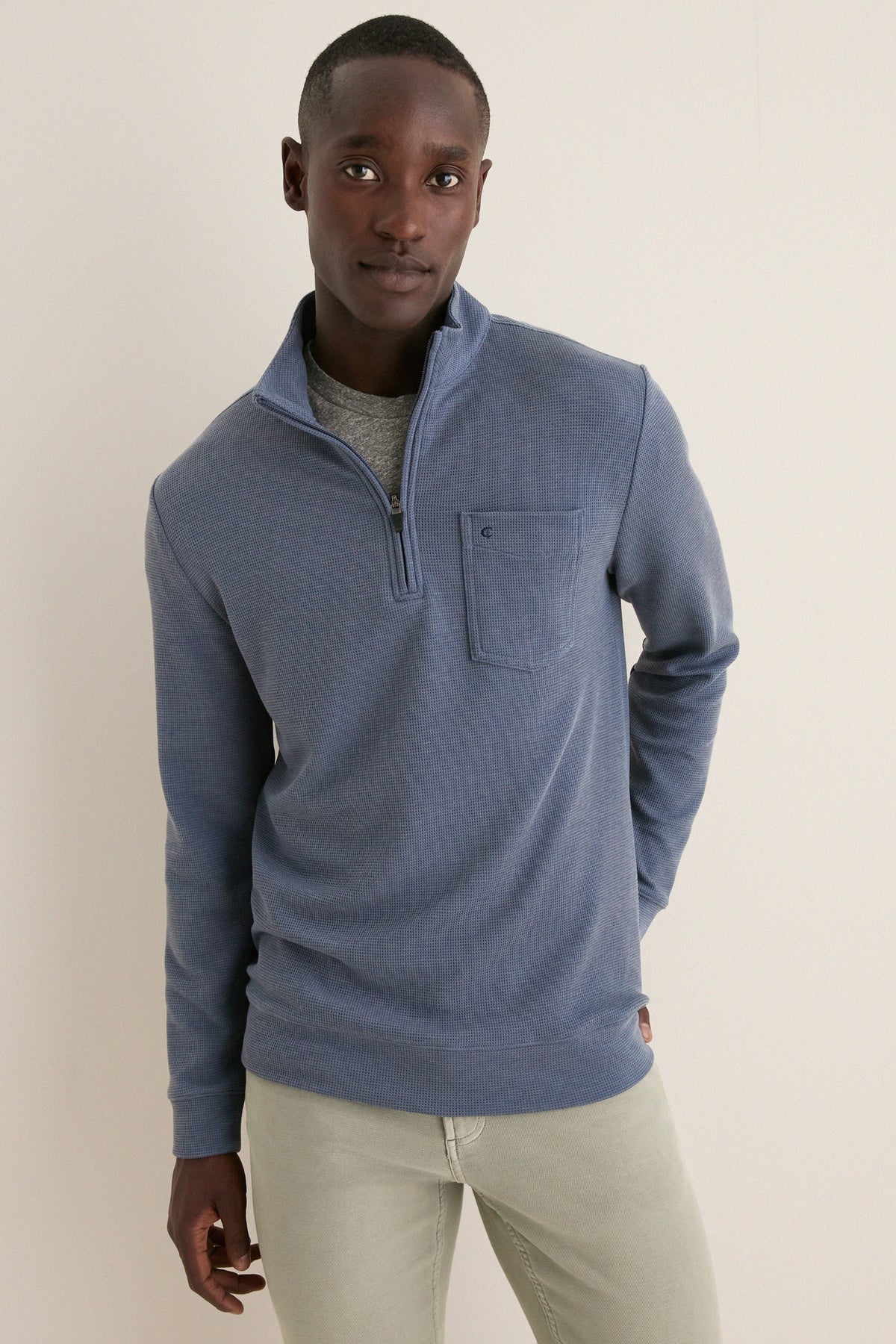 Men's Navy Quarter Zip