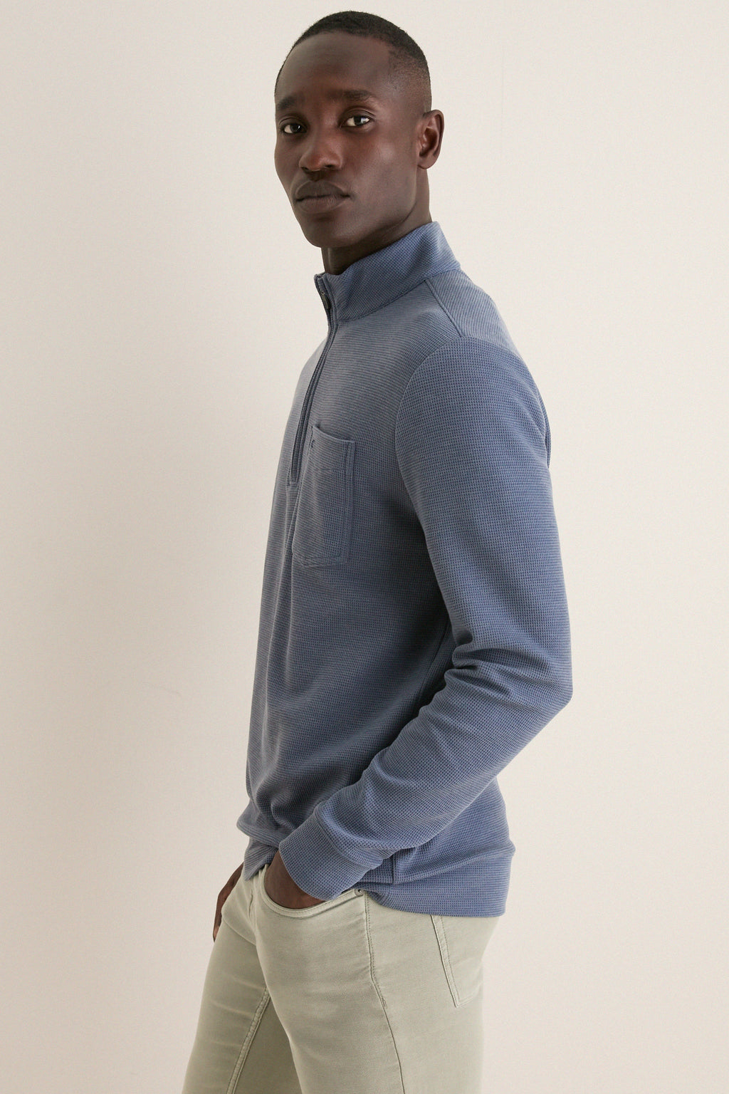 Men's Navy Quarter Zip