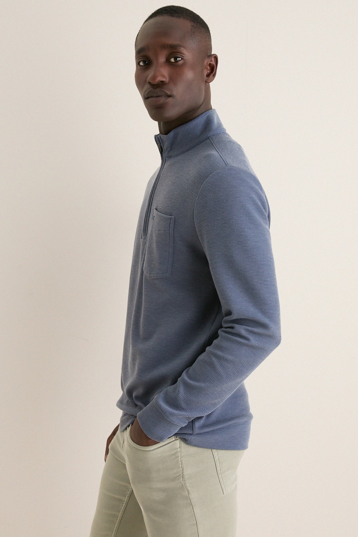 Men's Navy Quarter Zip
