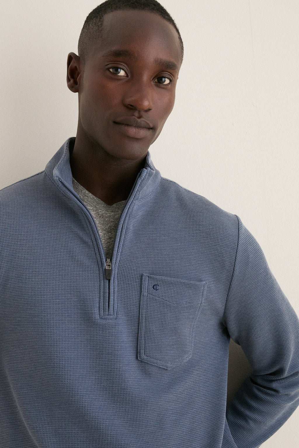 Men's Navy Quarter Zip