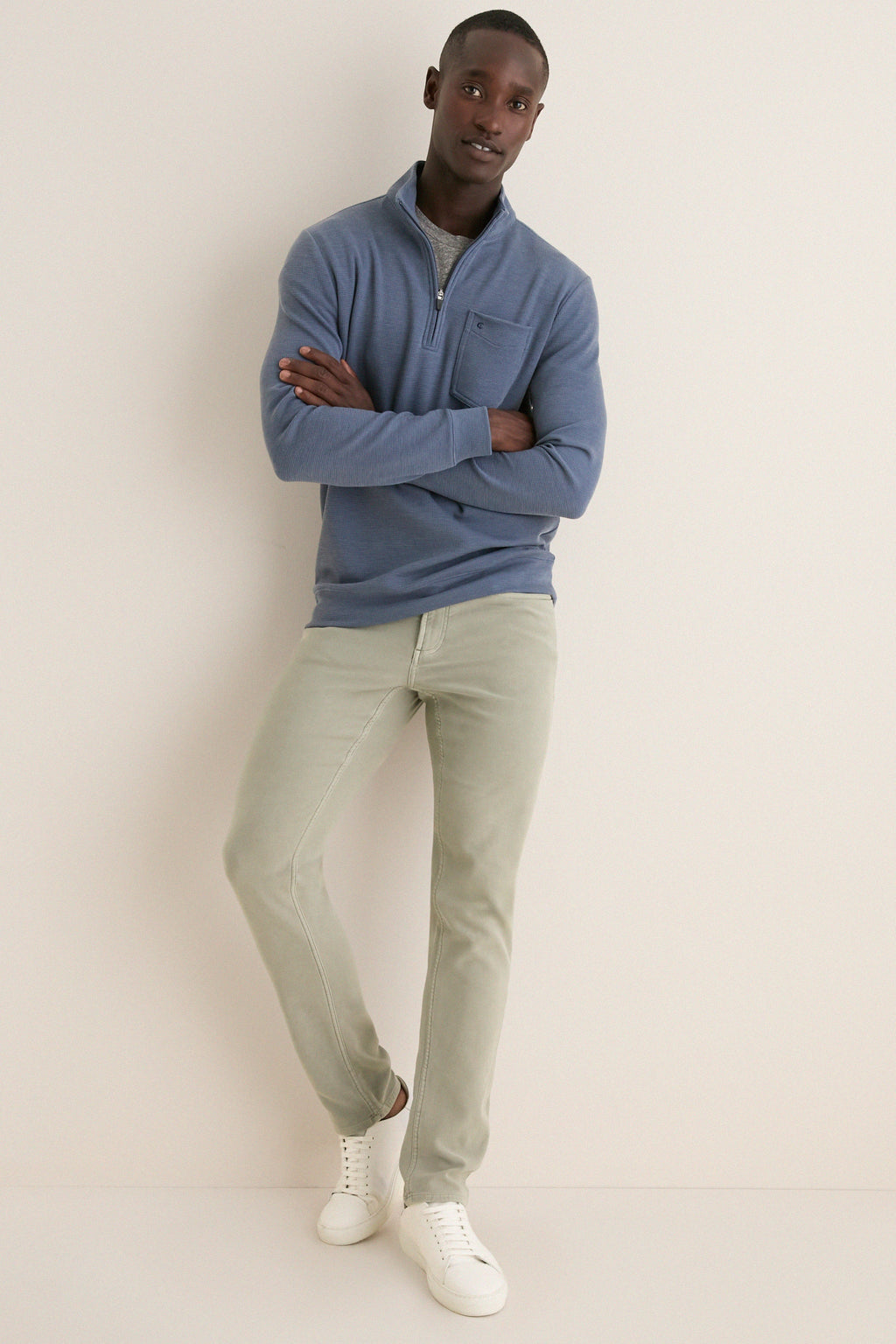 Men's Navy Quarter Zip