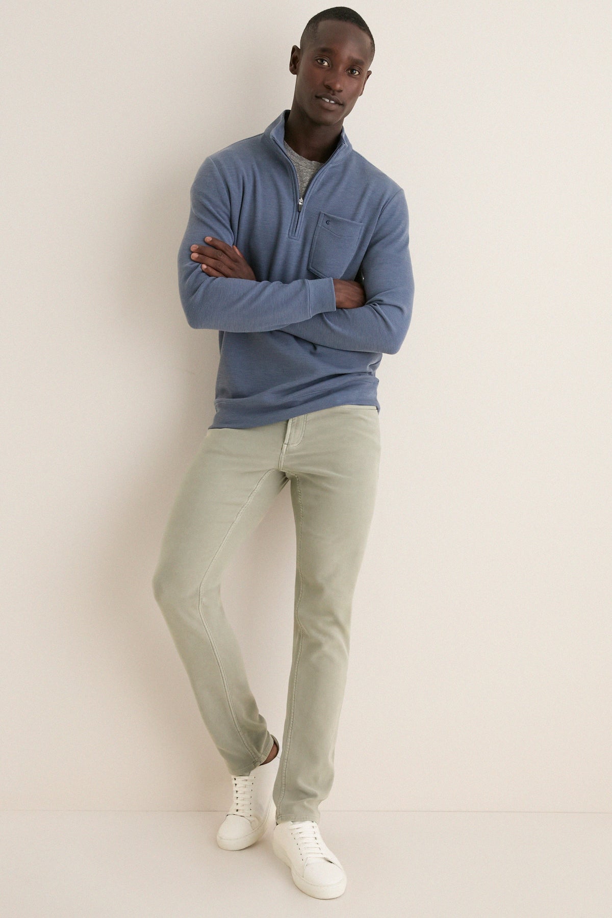 Men's Navy Quarter Zip