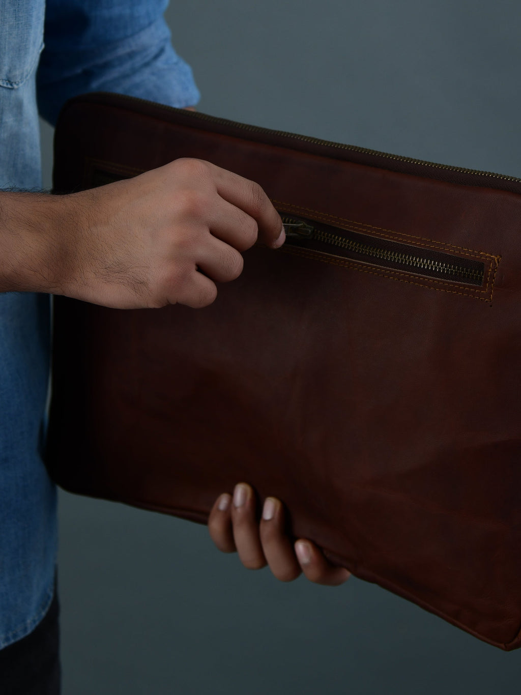 Zento Laptop Sleeve - Dark Brown