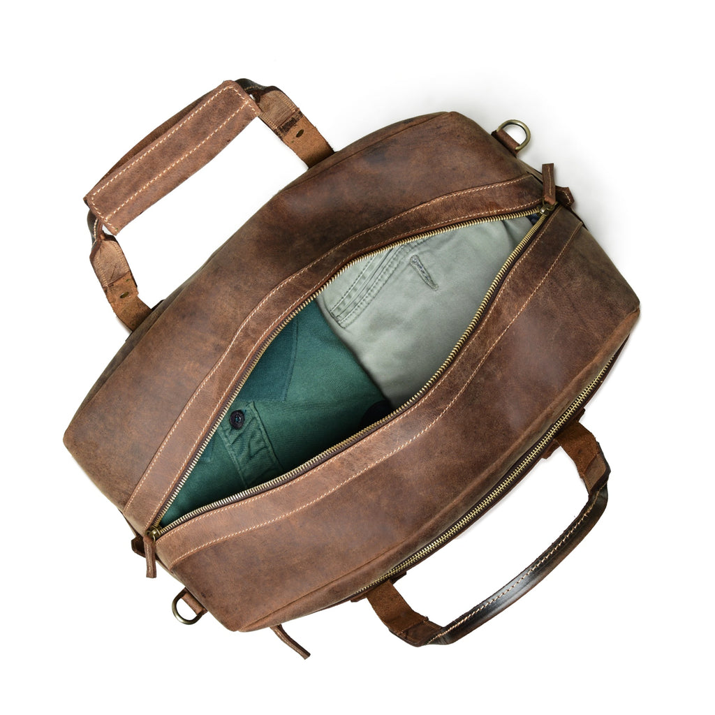 Espresso Elegance Carry on Duffel
