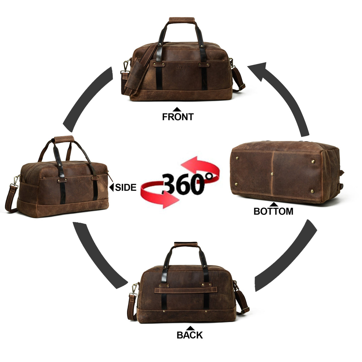Espresso Elegance Carry on Duffel