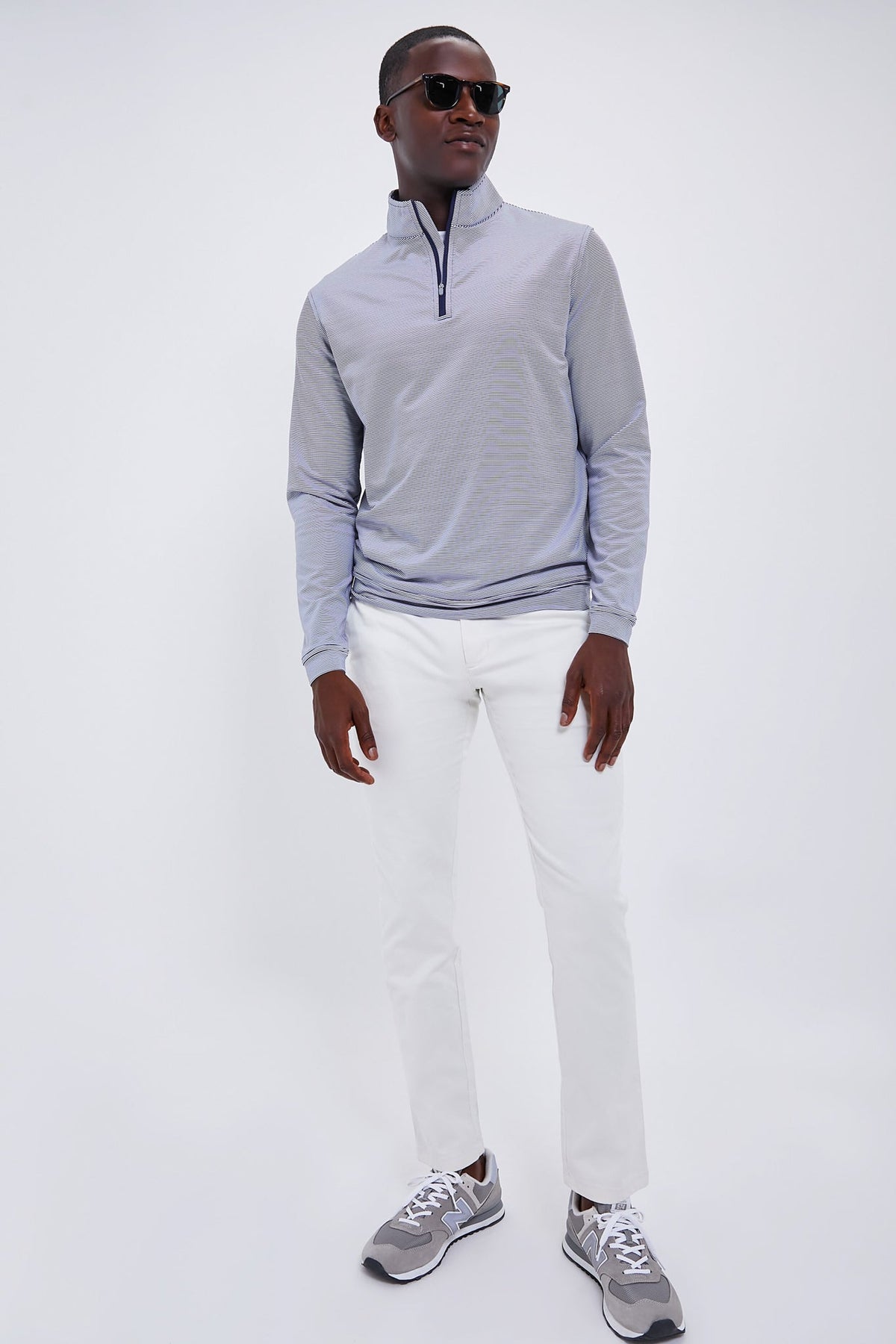 Men's Navy Performance Quarter Zip
