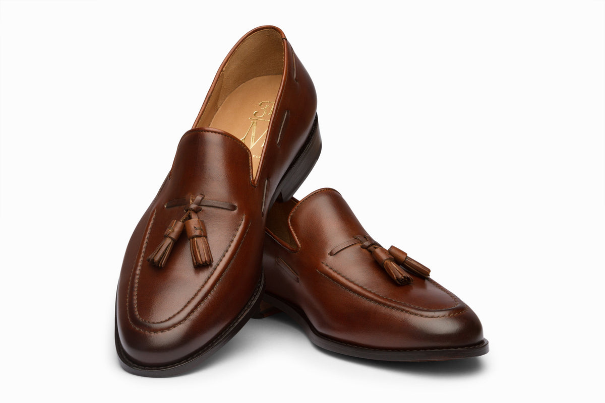 Tassel Loafers Brown sole and leather outsole detail