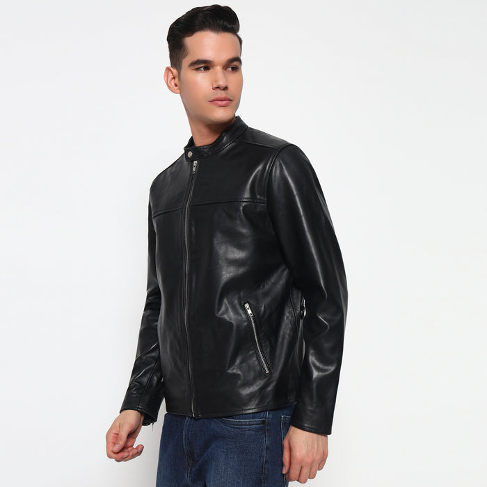 Prime Black Biker's Men Jacket