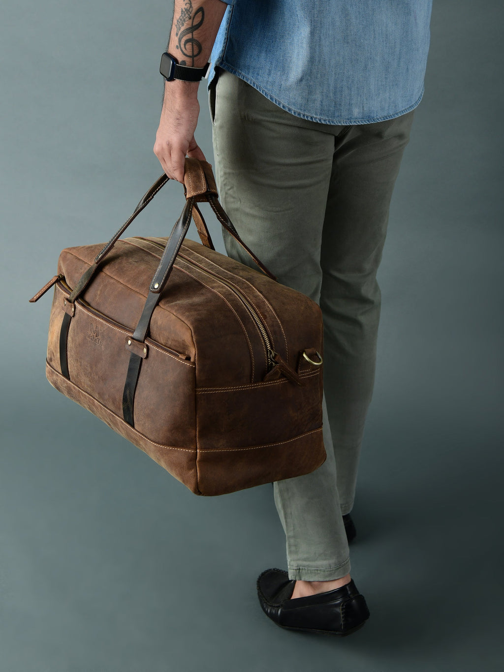 Espresso Elegance Carry on Duffel