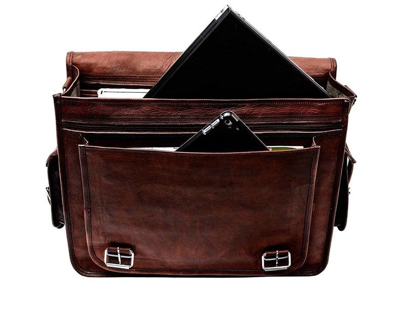 Vintage Computer Leather Bag