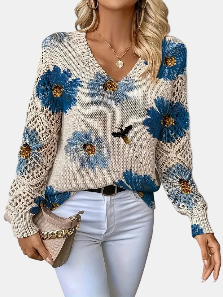 Jenny Women's Cozy Knit with Relaxed Fit and Soft Texture Sweater, front view