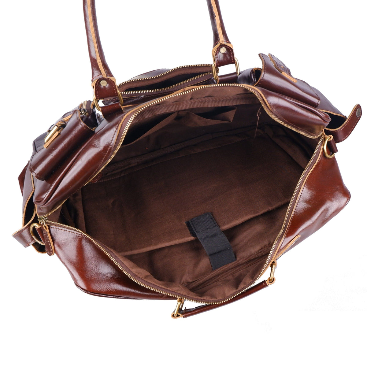 brown leather laptop briefcase bag online in USA