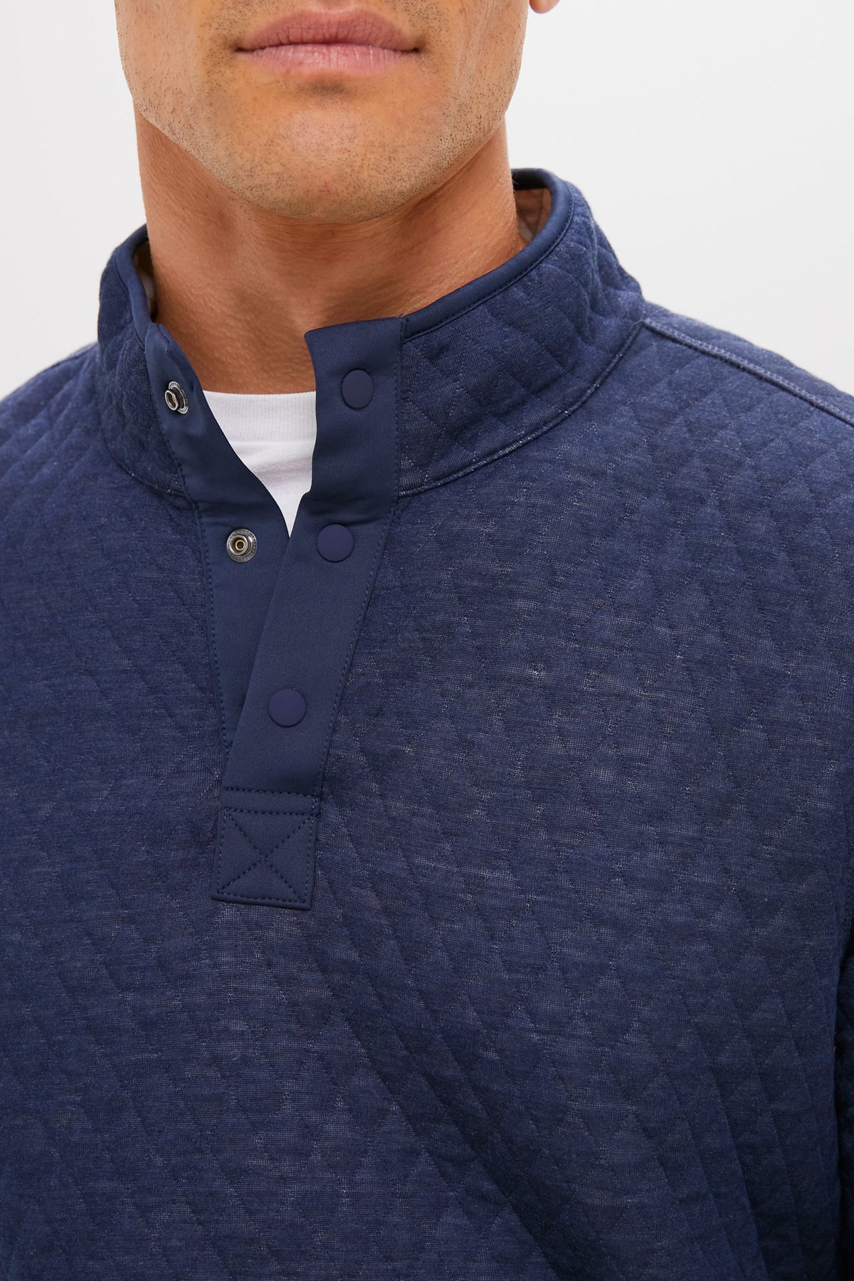 Men's Navy Oat Reversible Pullover