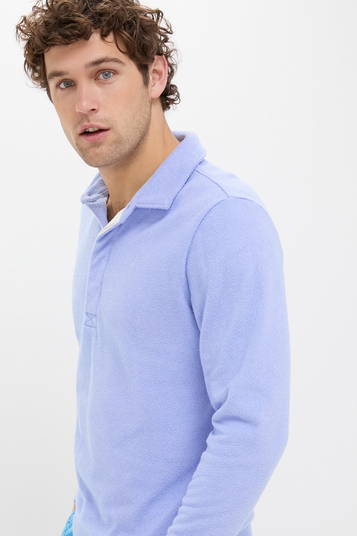 Men's Terry Collared Sweatshirt