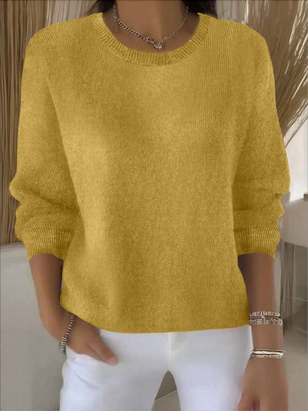 Women's Long Sleeves Everyday Silhouette Sweater, front view