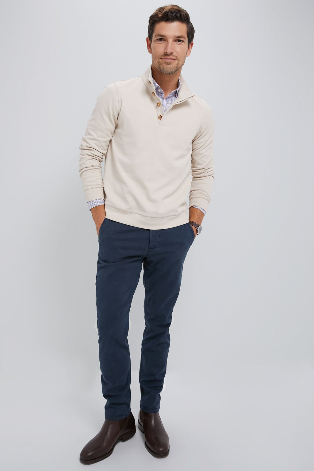 Men's Khaki Pullover