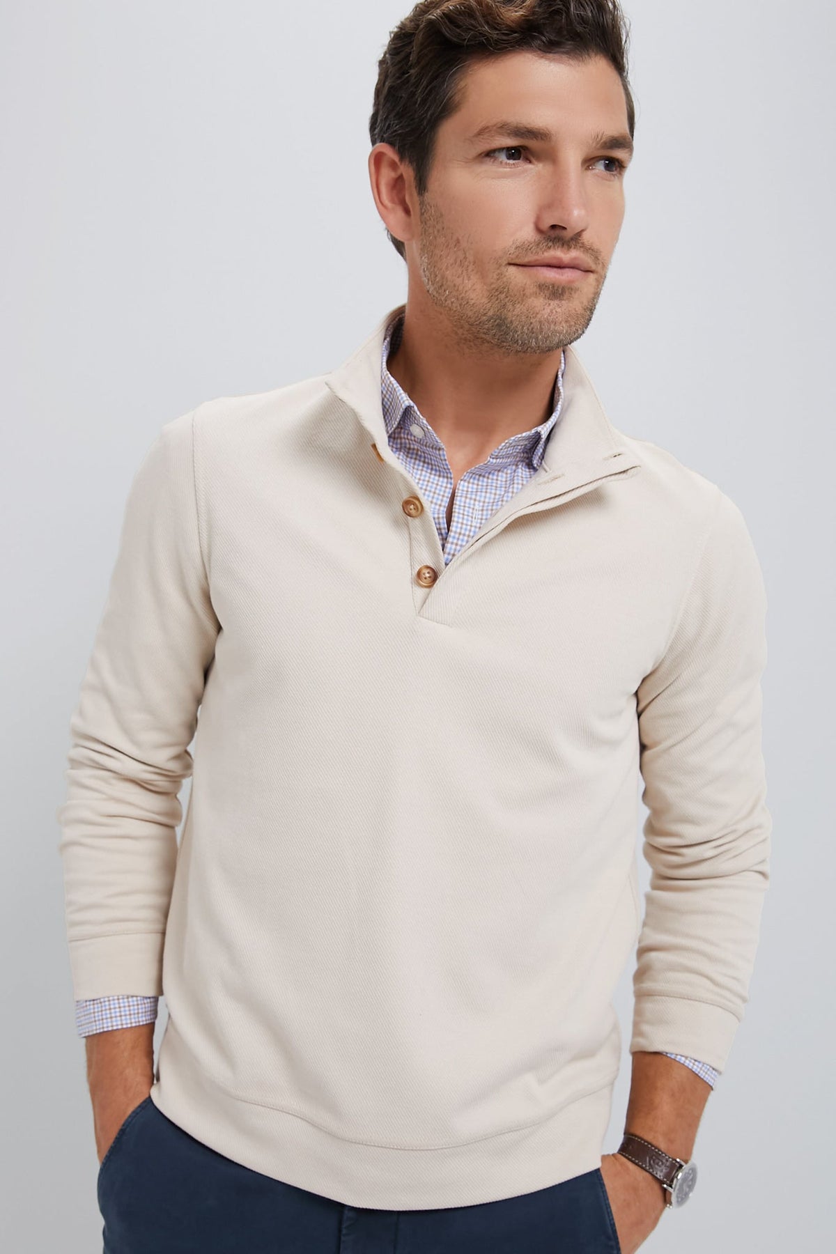 Men's Khaki Pullover