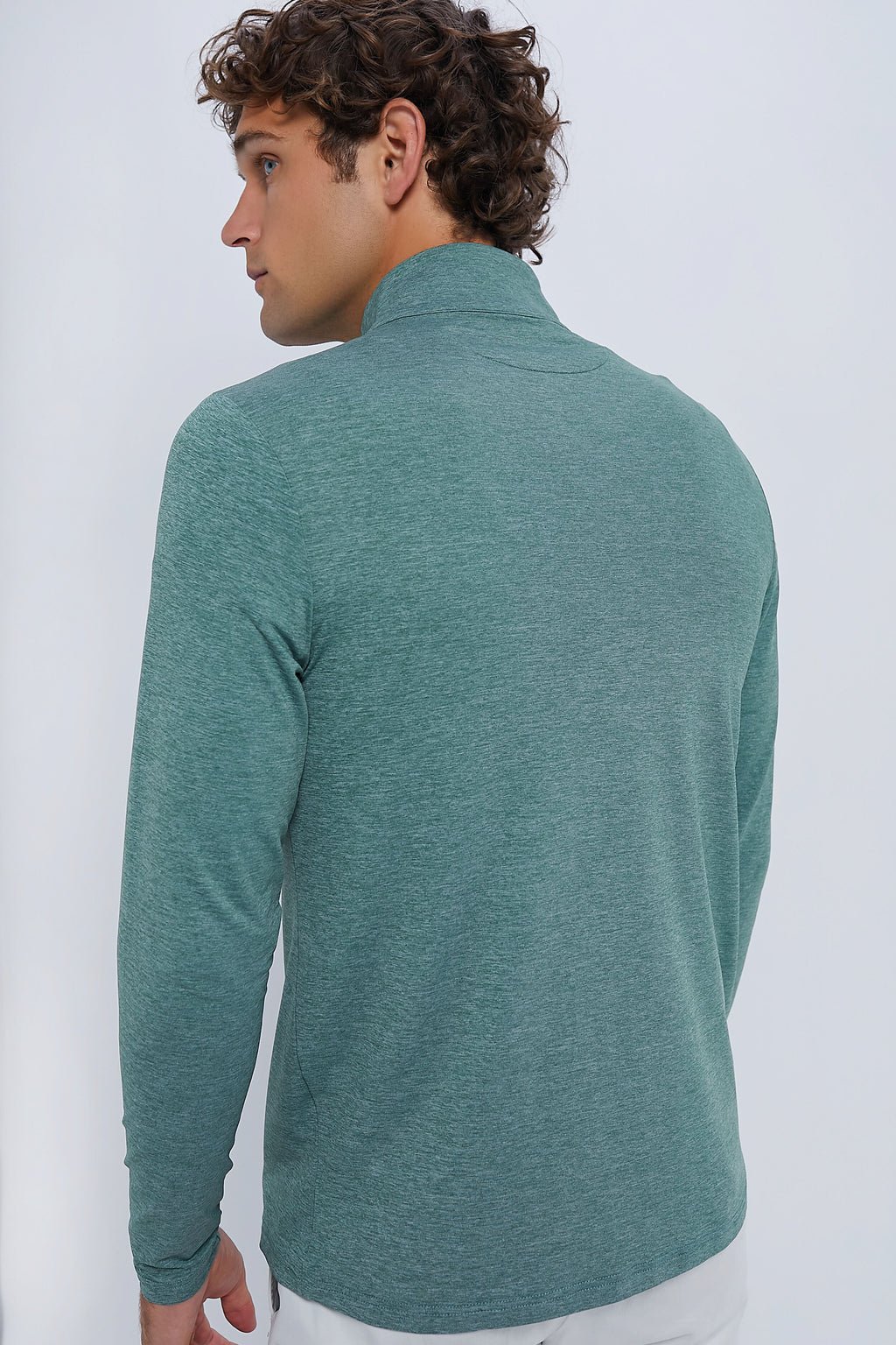 Men's Heathered Forest Performance Pullover