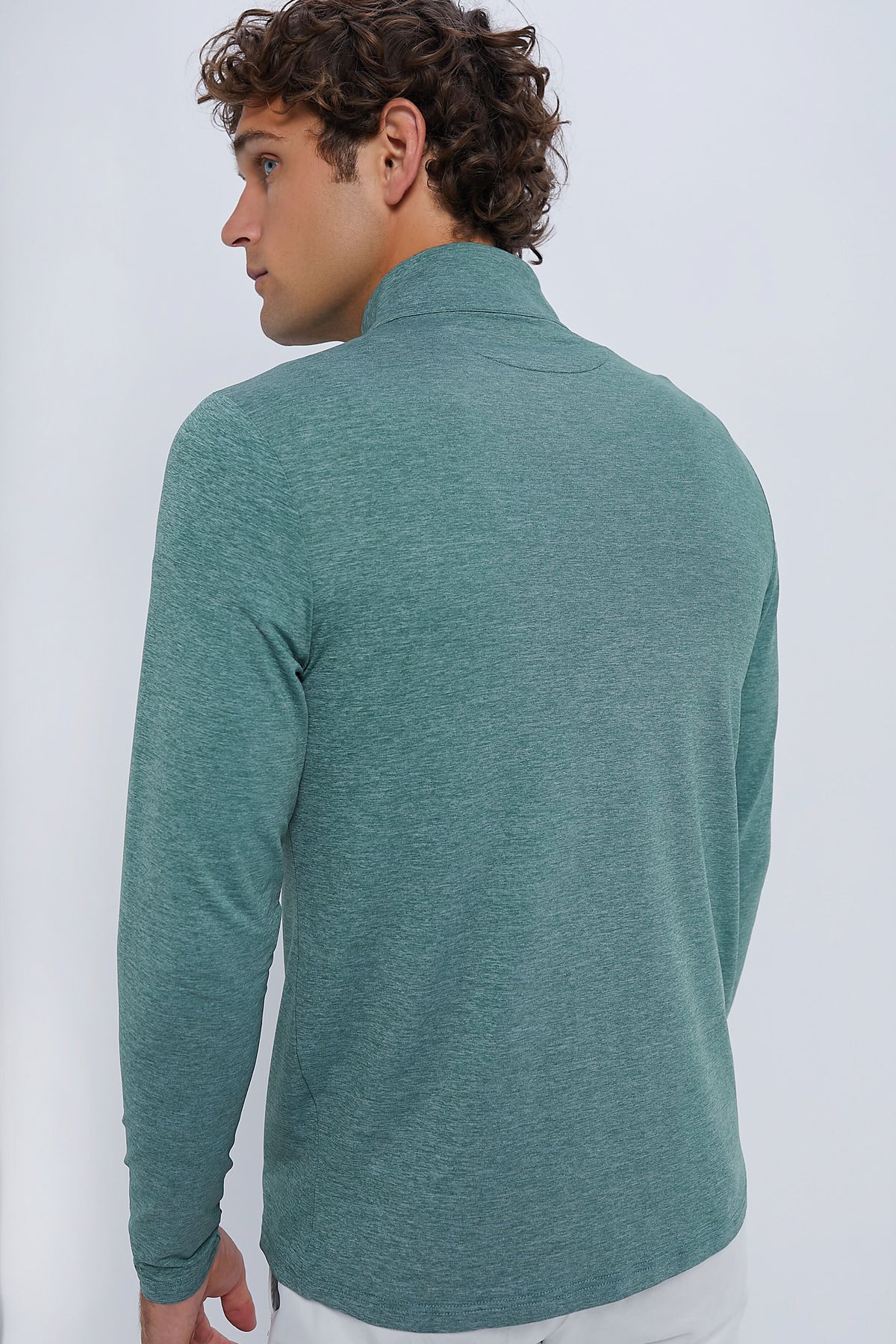 Men's Heathered Forest Performance Pullover