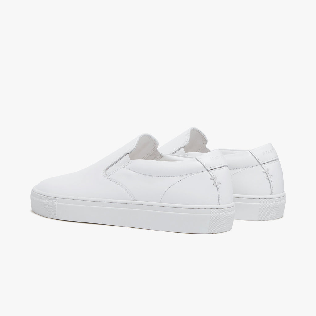 Triple White Leather Sneaker – Style P003