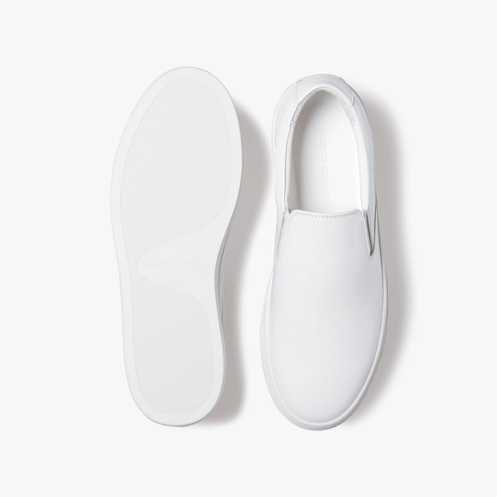 Triple White Leather Sneaker – Style P003