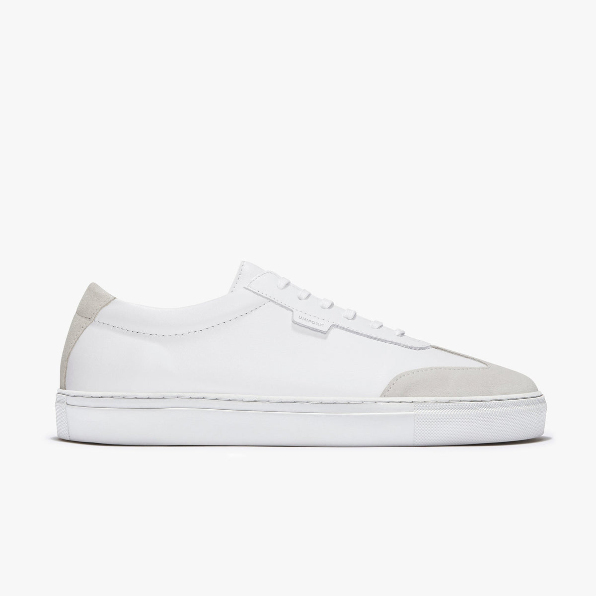 White Suede Sneaker – Style P004