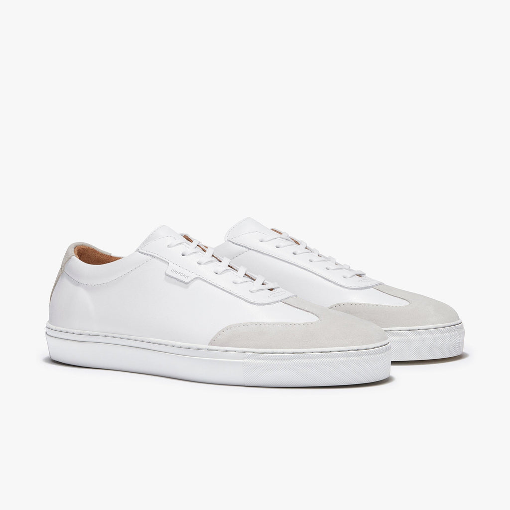 White Suede Sneaker – Style P004
