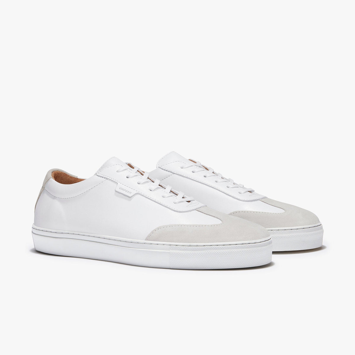 White Suede Sneaker – Style P004