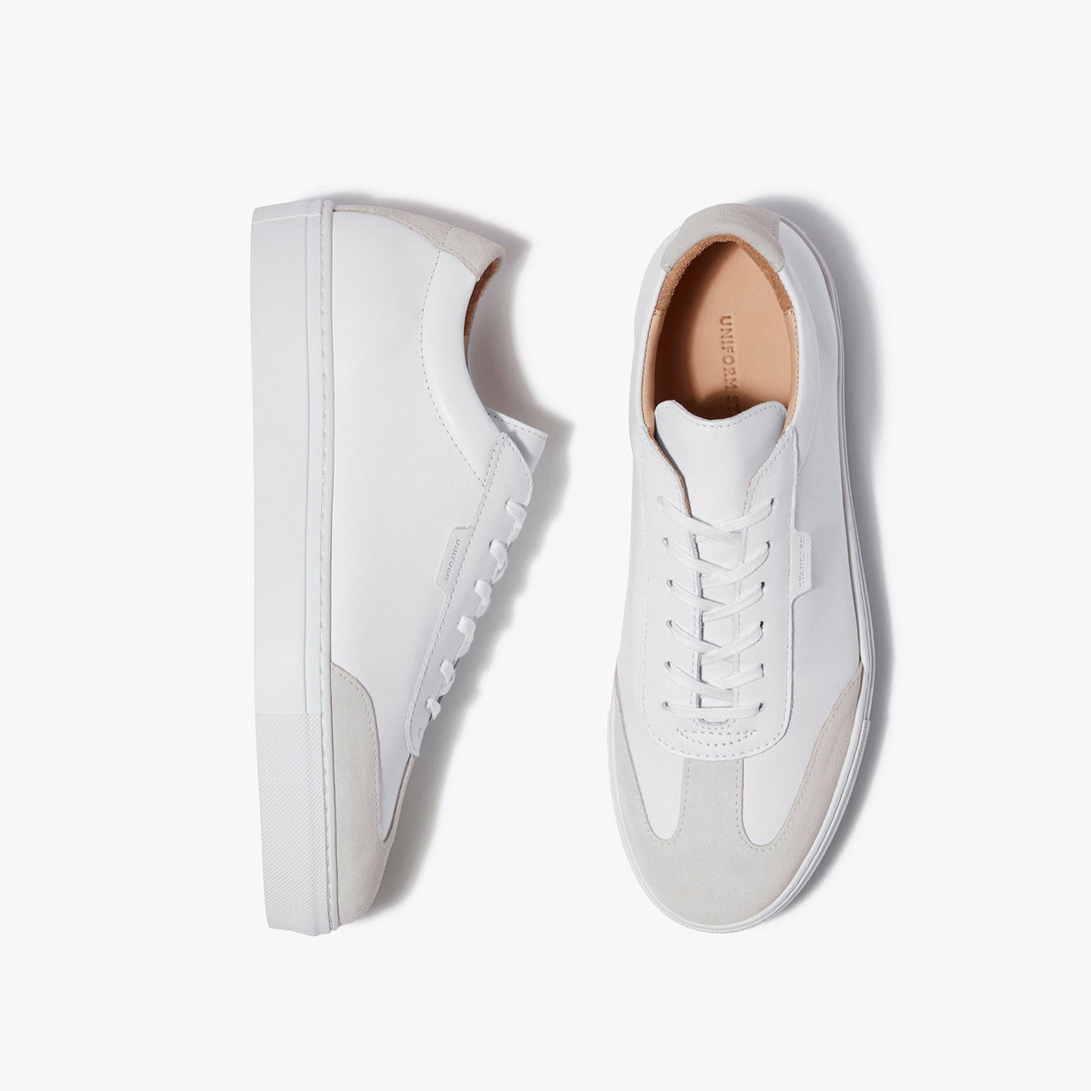 White Suede Sneaker – Style P004