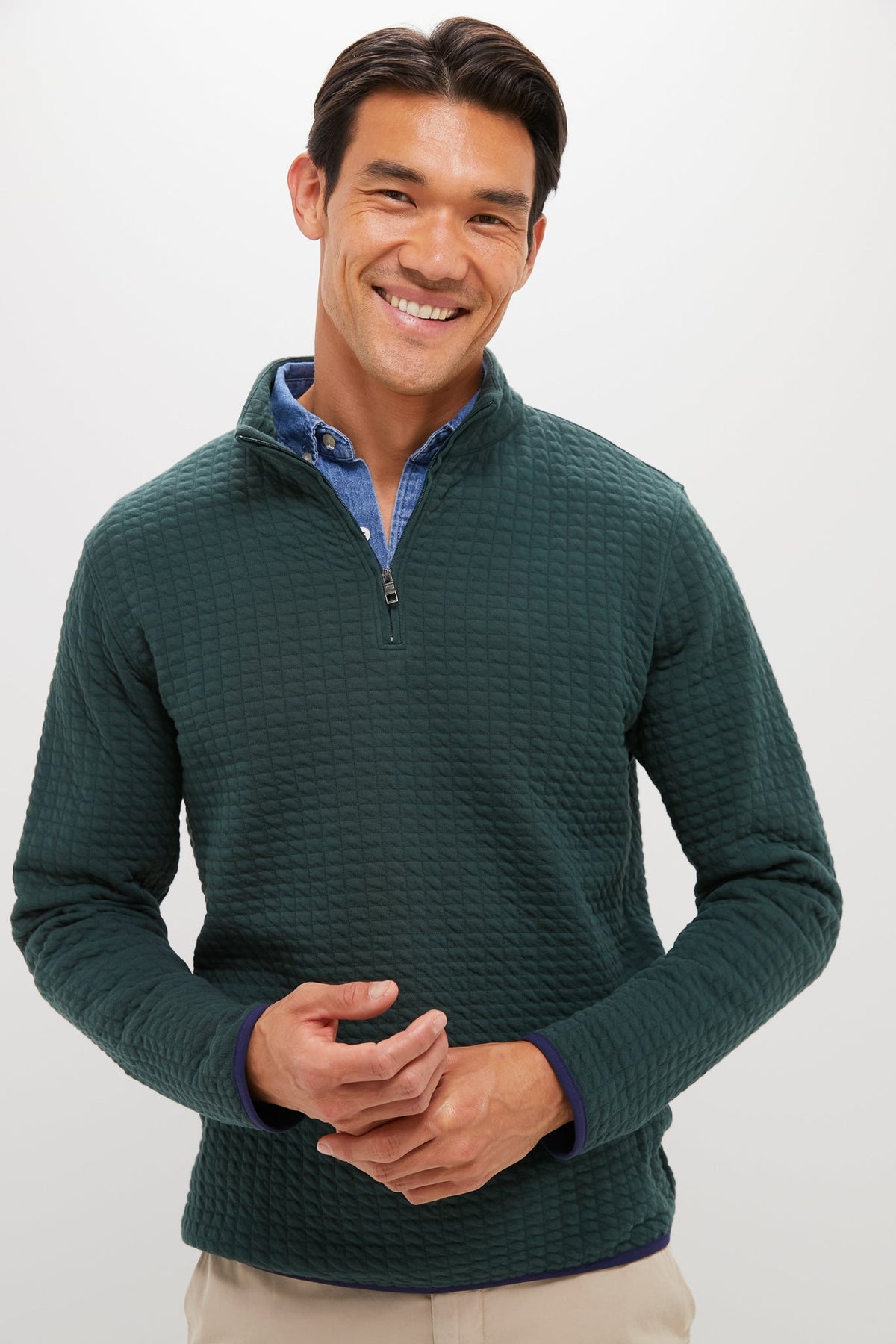 Nordic Pine  Quilted Quarter Zip