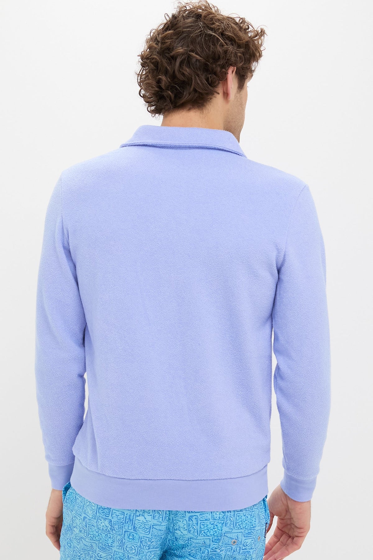 Men's Terry Collared Sweatshirt