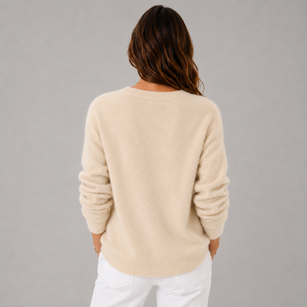 Elise Women's Soft Button-Up Sweater, view 11