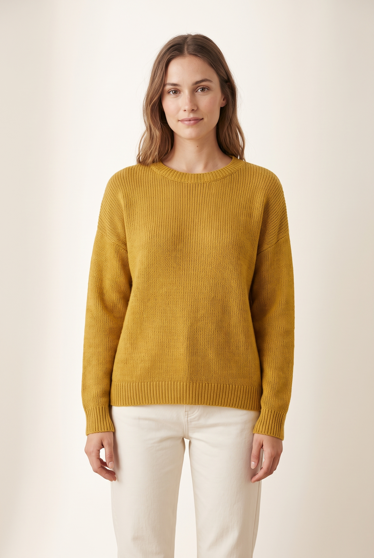 Women's Long Sleeves Everyday Silhouette Sweater, on model