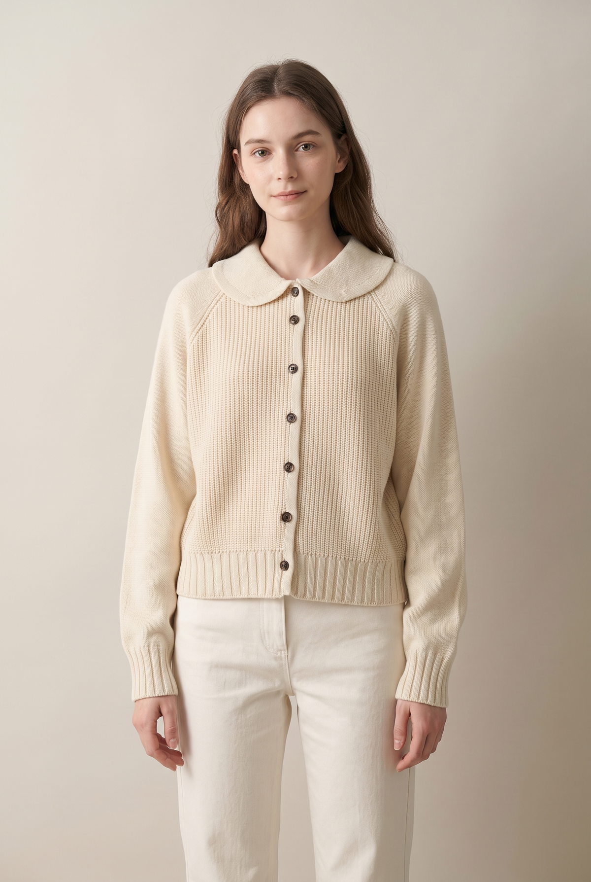 Mia Women's Winter Soft Knit Cardigan, on model