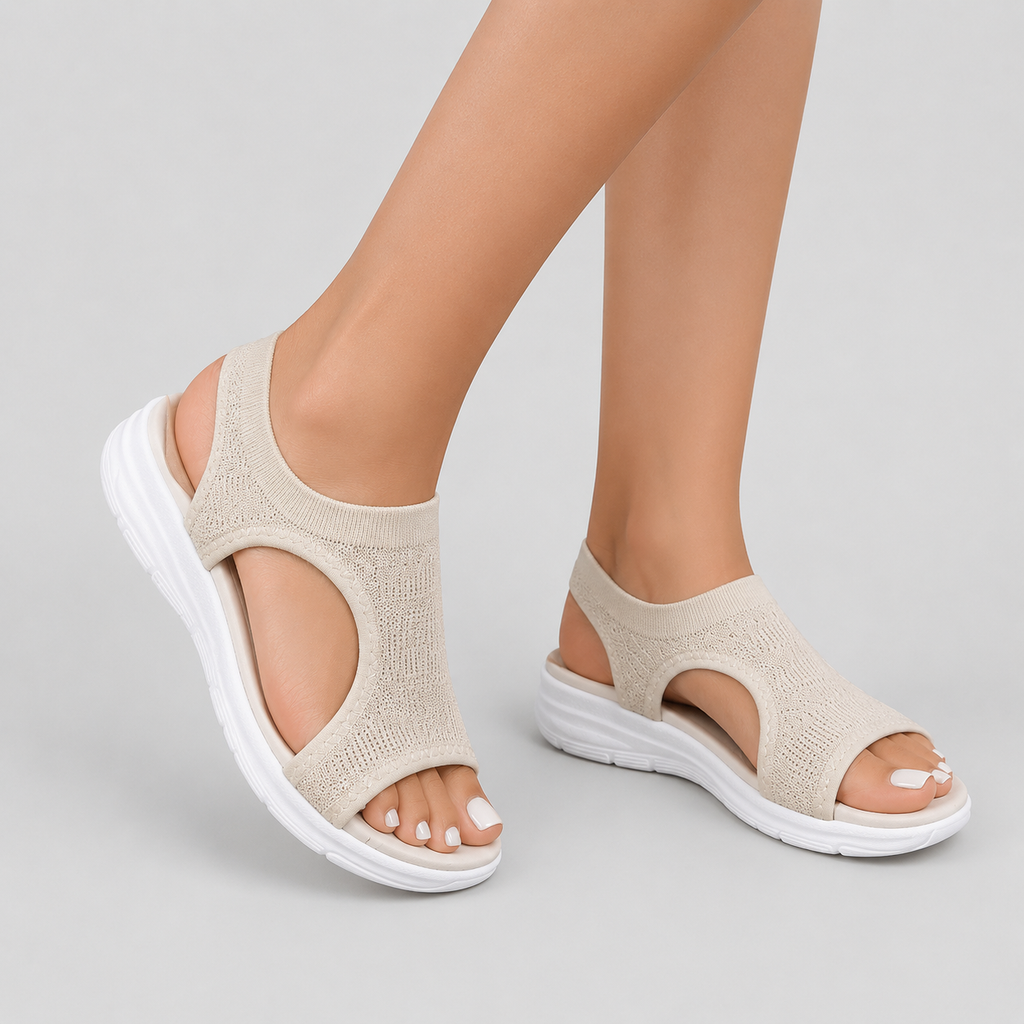 Maya Women's Comfortable Open Toe Walking Sandals, front view