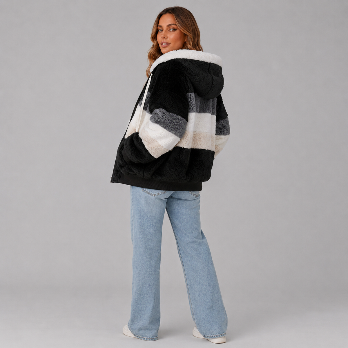 Ruby Women's Winter Sherpa Zip-Up Jacket, view 9