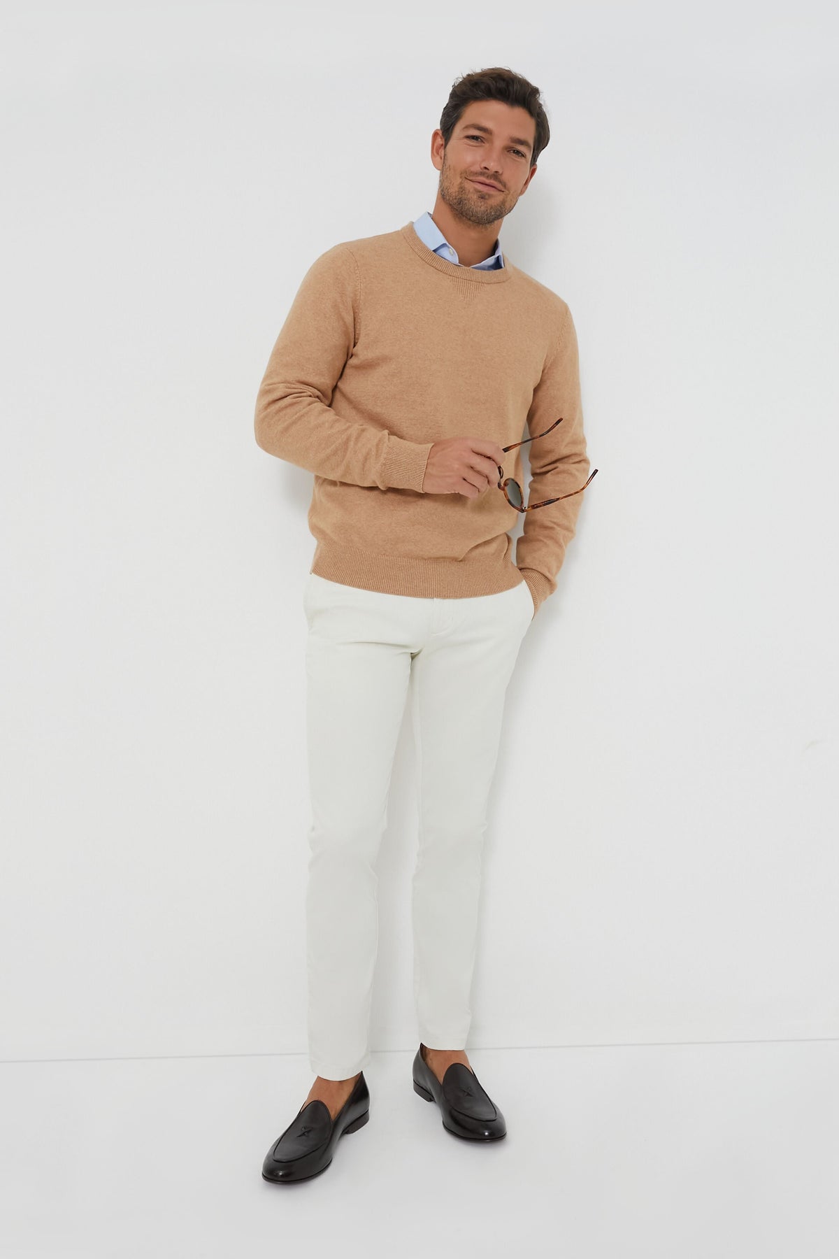 Men's Wheat Heather Crewneck Sweater